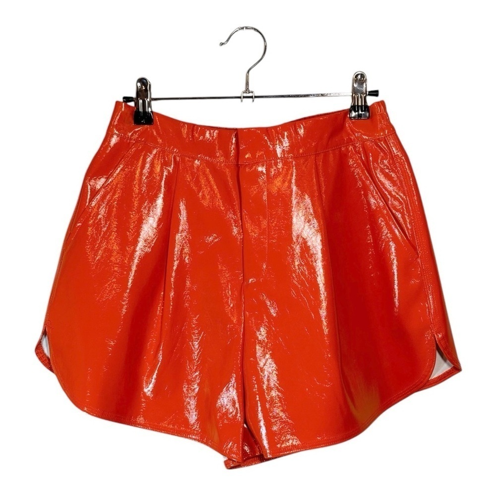Grey Lab High-Waisted Faux Leather Shorts NWT - Picture 4 of 9